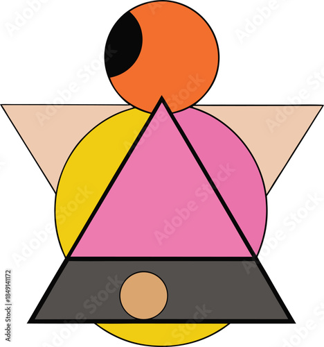 Minimal geometric system with strong shape tension