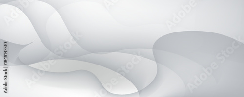 Silver foil background with metal mirror texture. Chrome gradient surface with light gloss. Vector