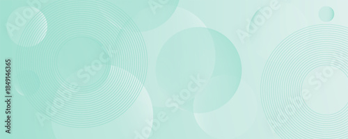 Abstract bright green geometric circle pattern background illustration. 3d look and simple pattern. Cool and luxury design. Vector eps10