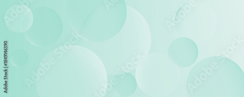 Abstract bright green geometric circle pattern background illustration. 3d look and simple pattern. Cool and luxury design. Vector eps10