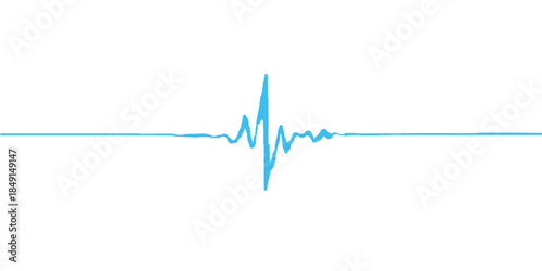 A medical vector illustration featuring a healthy heart pulse line forming a heart shape on an EKG cardiogram monitor graph for healthcare cardiology testing
