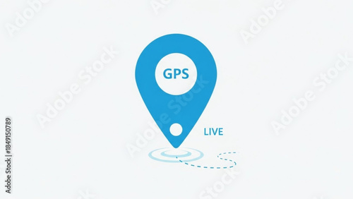 Navigational Pinpoint: A vibrant location marker, epitomizing the essence of precise positioning and real-time mapping.
