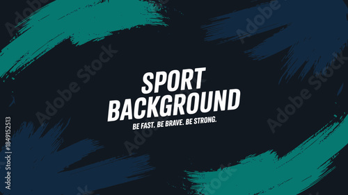 Dynamic Sport Background with Motivational Text and Vibrant Colors