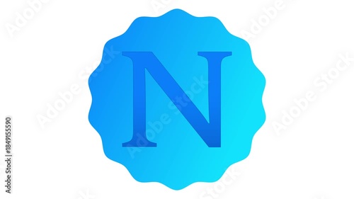 Professional animation of the letter N with a clean and modern look. Ideal for educational content, alphabet learning, typography design, branding videos and creative motion projects.