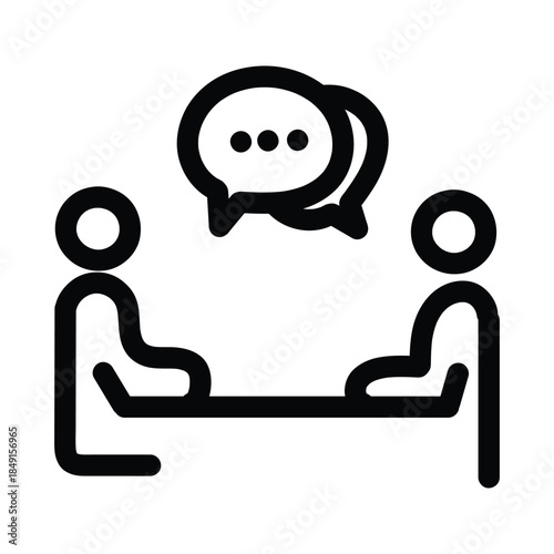 People Talking Conversation Icon