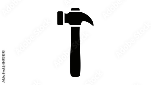 Minimalistic Hammer Icon Representation for Tool and Hardware Symbols