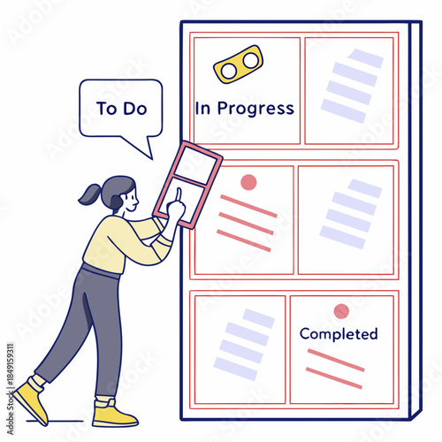 Organizing tasks with a kanban board