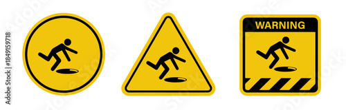 Warning Caution Open Holes Symbol Sign Vector Stock Vector 