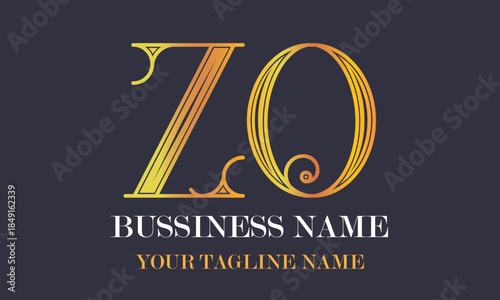 ZO Z zo initial logo | initial based abstract modern minimal creative logo, vector template image. luxury logotype logo, real estate homie logo. typography logo. initials logo