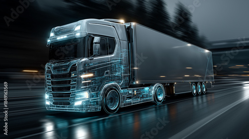 AI generator images of Roads with white lines painted in a 