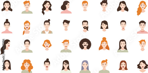 cartoon vector illustration of people kids animals and zodiac icons