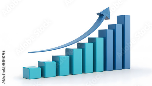 Growing Bar Graph with Upward Trend Free Download Growing Bar Graph with Upward Trend - GFXLoad