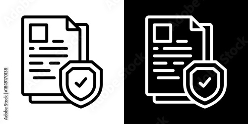 Principle Icon Of Line Black And White Style Vector Illustration
