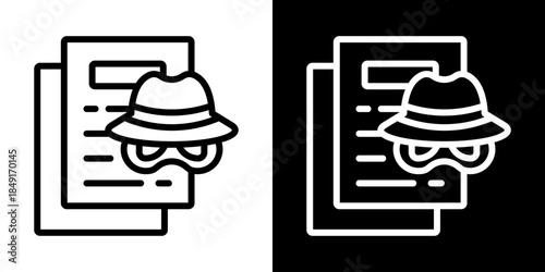 Pretexting Icon Of Line Black And White Style Vector Illustration
