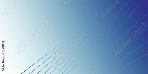 Cable Lines Against Blue Sky.