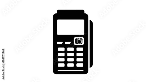 Simplified Representation of a Classic Mobile Phone with Numeric Keypad and Screen