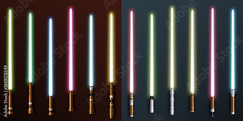 Bild auf Leinwand Light Saber, Energy Sword - Futuristic Energy Weapon