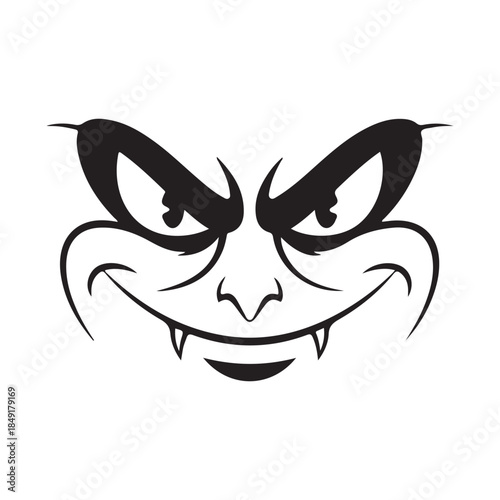 grinch face minimalis