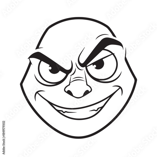 grinch face minimalis