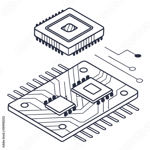 Microcontroller circuit board diagram