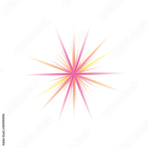 Purple light effect with a scene of the sun's flickering lights