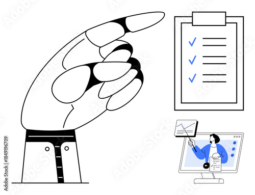 Task management. Task prioritization and organization ed by a checklist. Task management in collaboration tools for productivity and teamwork. Perfect for workflow tools, business planning, team