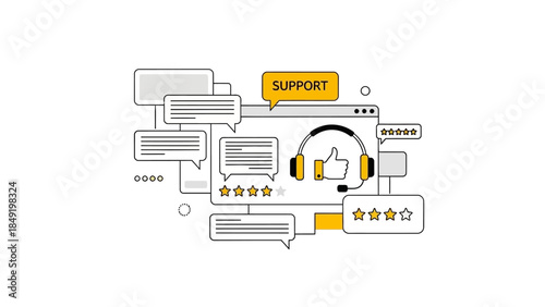 A professional vector set featuring flat web icons and business technology symbols for an integrated cloud computing network design across laptop, mobile phone, and internet data platforms