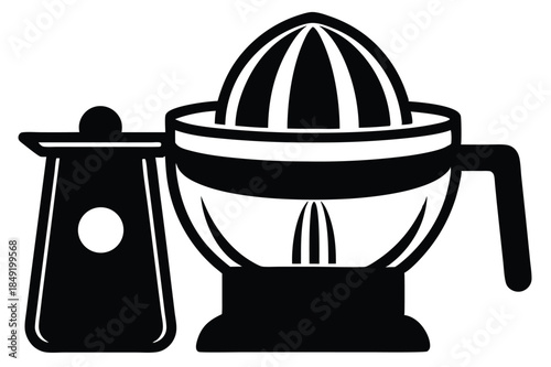 juicer silhouette line art vector illustration