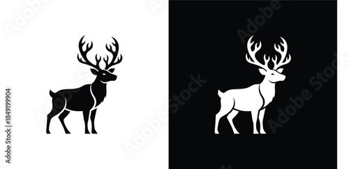 Detailed Evergreen Pine Tree Silhouette Set, Minimalist Spruce Icons for Forest and Winter Design