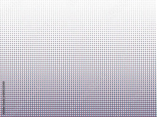 Halftone pattern with purple and blue dots on gradient background