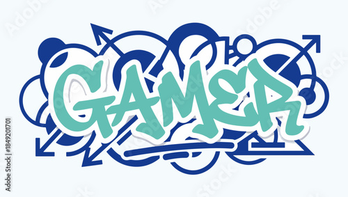 GAMER Minimal Graffiti Typography Design, gamer, gaming typography, graffiti text, minimal design, single color text, bold lettering, urban style, street art font, modern graphic, gamer aesthetic,