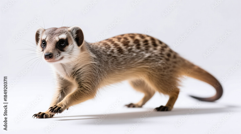 Obraz premium mongoose isolated on white background