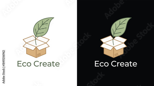 Eco Create Sustainable Packaging and Green Business Logo