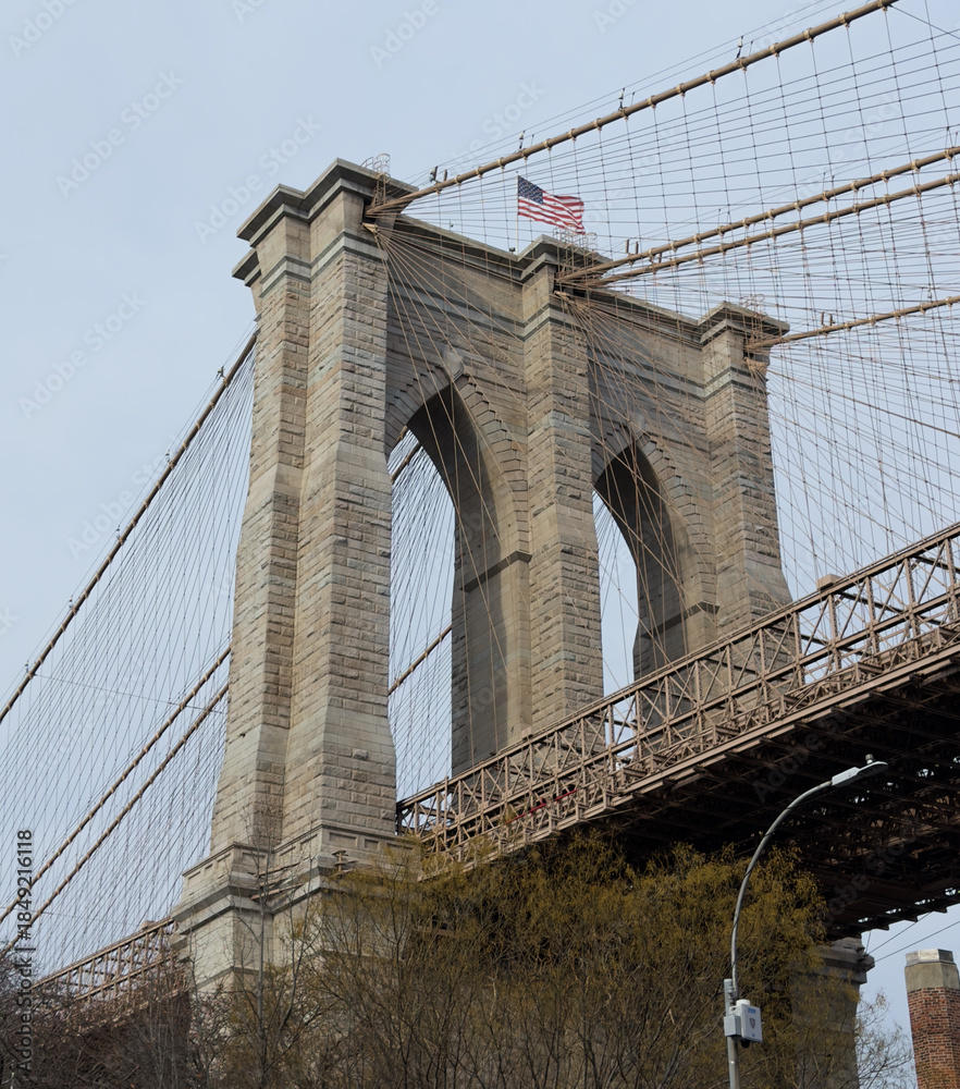 Naklejka premium brooklyn bridge in new york