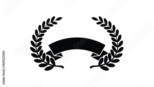 Symbolic laurel wreath design