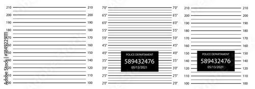 Police lineup or mugshot background