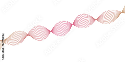 Two pink heart shaped ribbons and a group of fresh organic brown eggs are arranged in a natural carton container to create a healthy breakfast food design full of love