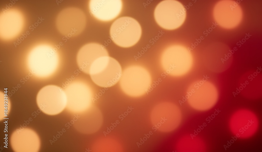 Fototapeta premium Colorful bokeh lights creating a warm atmosphere in a cozy setting during the evening hours