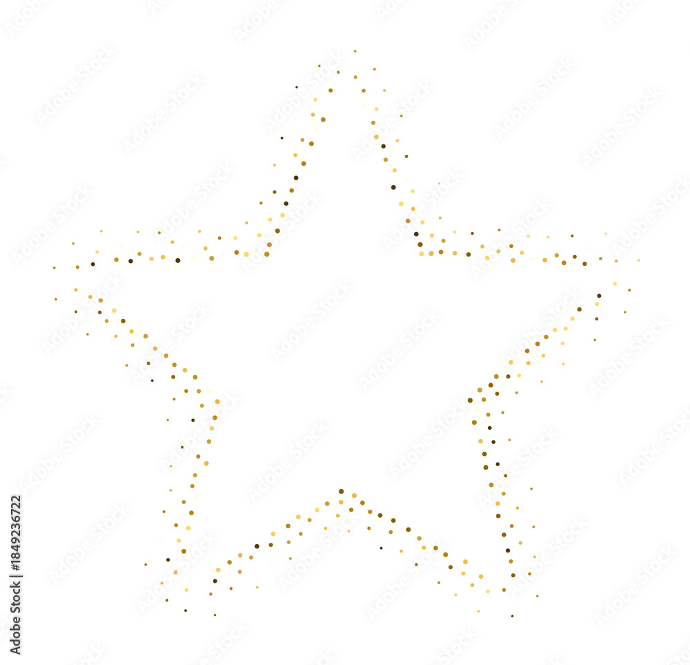 Obraz premium Gold Glitter Star