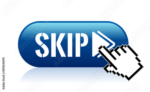 Click button to skip boring content