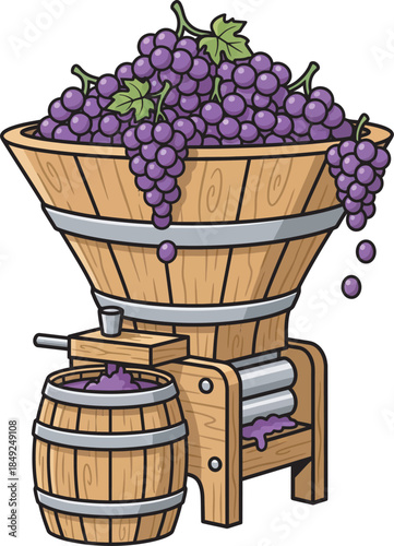 Grape Crusher for Wine Making.