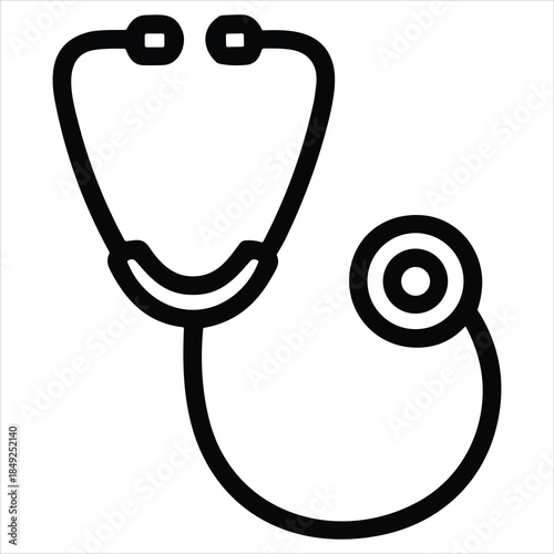 Medical stethoscope icon
