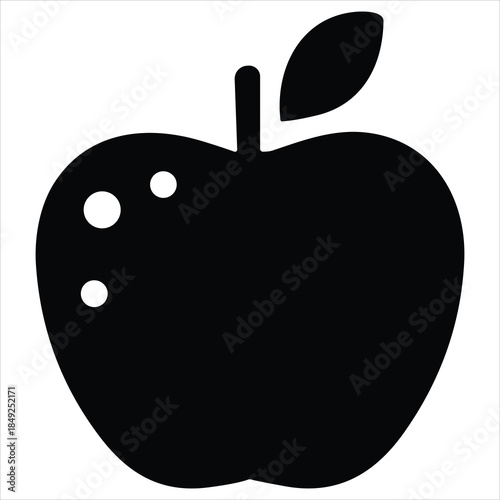 Simple apple silhouette