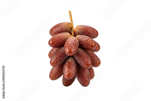 Dates fruit cluster on transparent background