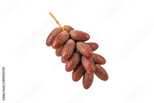 Dates fruit cluster on transparent background