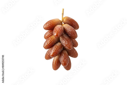 Dates fruit cluster on transparent background