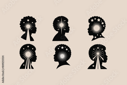 african american man silhouette illustration
