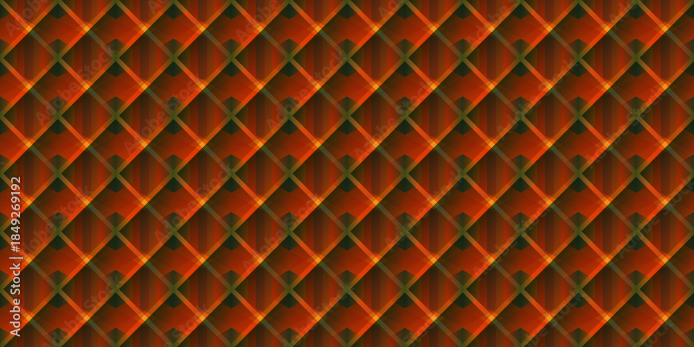 Fototapeta premium Vibrant Geometric Tessellation in Earthy Tones