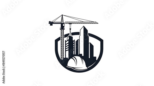 Modern Construction and Real Estate Logo Design