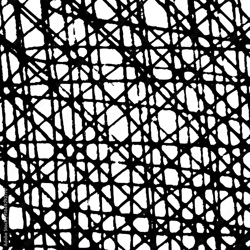 Fototapeta premium Monochrome hand-drawn crosshatch texture